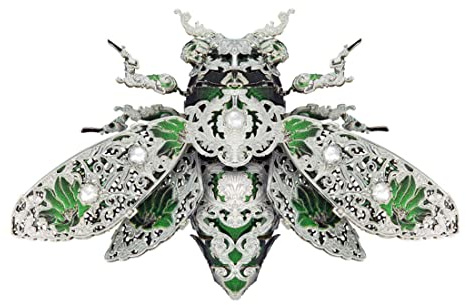 DUZU 3D Metall Puzzle Modellbausatz Erwachsene, DIY Käfer Metall 3D Modell 3D Puzzle Metallbausatz, 200 Teile 3D Laserschnitt Modell Steampunk Sammelbares Spielzeug-Deko Geschenk