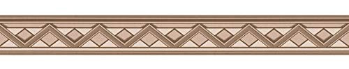BRICOFLOR Frise papier peint géométrique marron beige moderne chambre