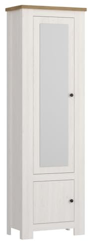 Lomadox Flur Garderobe Diele Flurmöbel Garderobenmöbel Schrank Flurschrank Landhausstil Lärche weiß mit Eiche