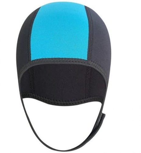 Luxylei Cappuccio Immersione in Neoprene Cuffia Nuoto Termica 2,5 Mm con Cinturino Regolabile per Uomo Protezione per Le Orecchie Nuoto in Acque Libere