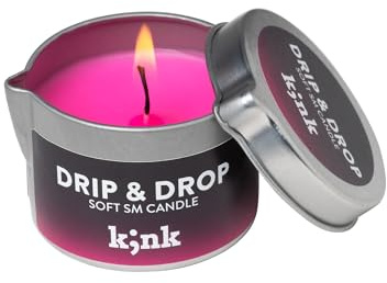 AMORELIE K;nk Drip & Drop – Romantische Massagekerze geruchlos für Paare (50g)