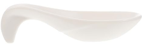 ABOOFAN Cucchiaio in Antipasto Maniglia Curva Nero Cucchiaio per Salsa Nero Fegato d'Oca Facile da Ristorante Hotel