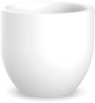 newgarden Macetero Redondo Azalea Decorativo para Interior y Exterior. Muy Resistente a los Rayos UV. Maceta Grande para Flores y Plantas Hecho Polietileno en España (ø40x33 cm, Blanco)