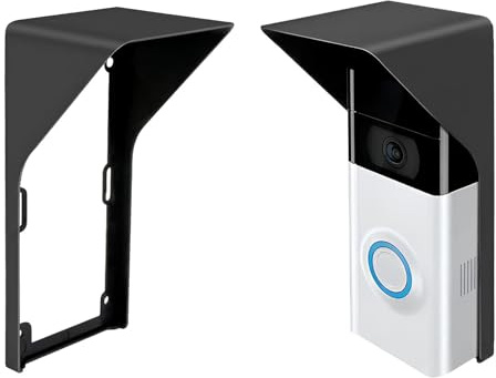 Zahala Battery Ring Doorbell Rain Cover Bracket kit Compatible with Video Doorbells 2/3/3Plus/4, Video Doorbell Mounting Plate Bracket Wedge Kit Rainproof and Anti Glare