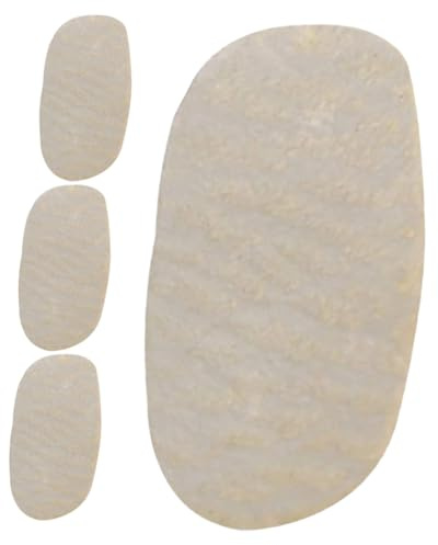UPKOCH Cuscinetti per Ponti in Pelle di Pecora - 4 Pezzi di Tamponi di Ricambio per Corde - Accessori per Attrezzature Musicali - Protezioni per Corde