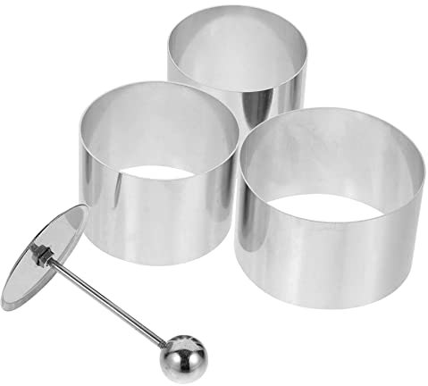Garneck Cake Baking Set Ring Cake Baking Pan Frost Form Kit Decorations Acetate Collars
