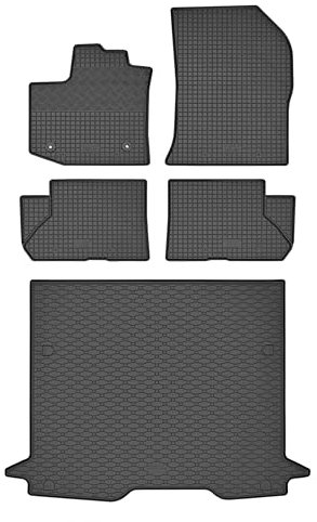 TXTrade Gummifußmatten und Kofferraumwanne passend für Dokker ab 2012