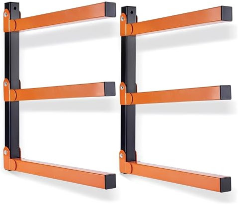 MGidea SCAFFALE COPPIA SBALZO SUPPORTO GARAGE PORTA LISTELLI TRAVI 800 KG LEGNO SCI ATTREZZI PARETE RICHIUDIBILI