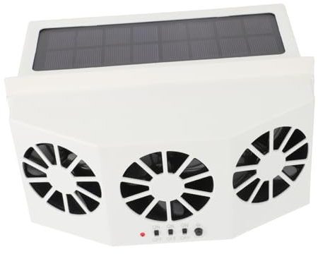 NUOBESTY Ventilador Solar Para Coche Enfriador De Auto Ventilador De Escape Ventilación Automotriz