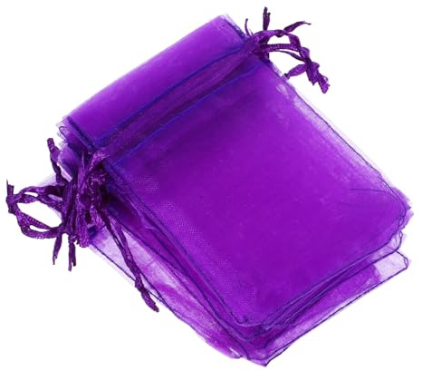 Mobestech 100 Stück Lavendelsäckchen Aus Atmungsaktivem Netzstoff Nachfüllbare Kleine Duftsäckchen Für Schubladen Und Reisen Feines Violettes Packbeutel Mit Kordelverschluss