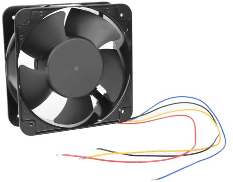 KHZen Ventilateur Refroidissement DC12V 15050 15x15x5cm Ventilateur D'échappement/Min pour Cuisine Salle D'échappement Dissipation Fumée