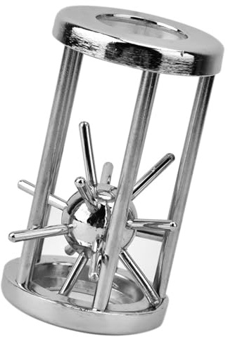 Watris Veiyi IQ Huzzle pussel, 7,5 x 4,5 x 4,5 cm/3 x 1,8 x 1,8 tum pusselspel metall, zinklegering upplåst interlocking tålamodsspel för vuxna