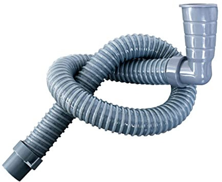 Uonlytech Sewer Pipe Extension Hose for Washer Drain Hose Angled Connector PVC Material for Washing Machine Extension for Drainage Scenarios