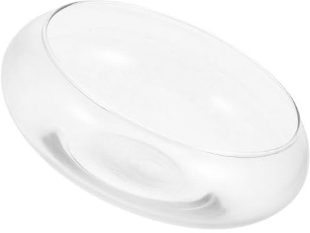 TOYANDONA Petit Aquarium De Bureau Verre Transparent Vase Rond pour Poissons Et Plantes Terrarium Décoratif Intérieur