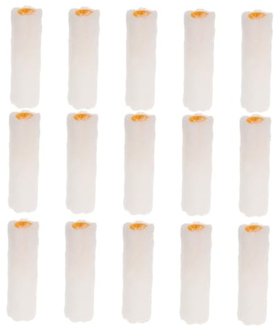 Veemoon 15 Fundas Reemplazables Para Rodillos De Pintura Para Pintar Paredes Brochas Y Rodillos Con Fundas Reemplazables De Detalle Color Blanco