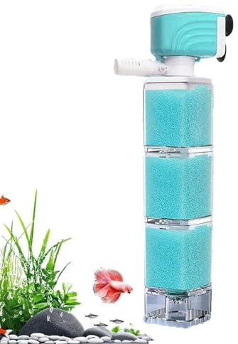 Gupcaqosjw Aquarium Pumpe | Wasserzirkulationspumpe für Aquarien mit Filter,Filtersystem Strömungspumpe Für Anfänger Zucht Meeresschrimps Aquaristik Hobby Büro