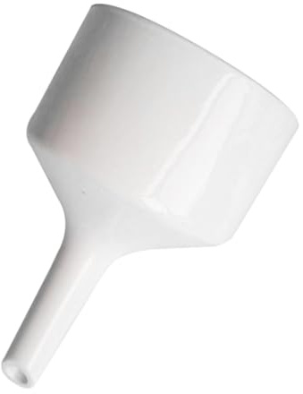 KOMBIUDA Imbuto Buchner in Ceramica Bianco da 100mm per Laboratori, Filtrazione senza Fuoriuscite, per Esperimenti Scientifici e Trasferimento Oli Essenziali