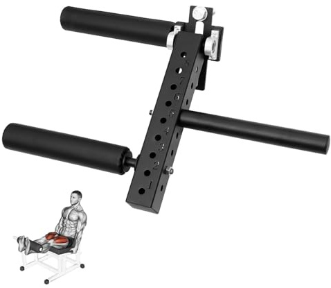 Beinpresse & Curl Maschinenaufsatz, Verstellbare Power Rack Verlängerung für Home Gym, Vorder- und Hinterbeintraining Schwarz