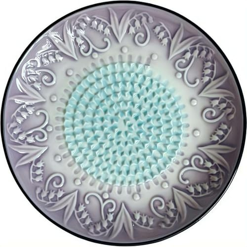 Ceramic Garlic Grater Plate, Ceramic Grating Plate for Ginger, Garlic, Onion, Cheese, Hand Dish for Garlic, Kitchen Gadget Gift