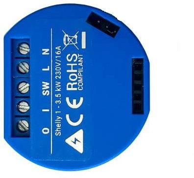 Shelly 1 One Relay Switch wireless wifi Home Automation IOS Android Application