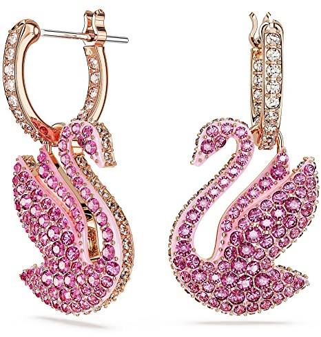 Swarovski Iconic Swan Anhänger, Schwan, Beiger, Rhodiniert