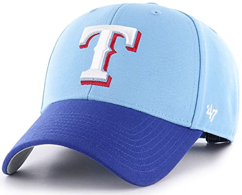 47 MLB Mütze mit zweifarbigem Primär-Logo, MVP, verstellbar, Einheitsgröße für Erwachsene (Texas Ranger), Texas Rangers, Einheitsgr��e