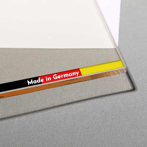 Kaminglas 4 mm – ROBAX® Kaminscheibe nach Maß, Hitzebeständig bis 750° - Ideal für Holzöfen, schützt bei chemischen Einflüssen, Transparente Kaminofen Glasscheibe