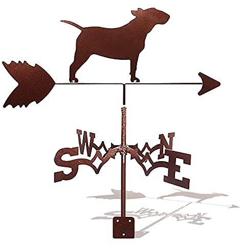 Generic Girouette, Girouette Métallique Vintage Dogweather Vanefor Farm Scene Jardin Cour Bois Pieux Hangar Extérieur Fer Cour Toit Grange Décoration Cour Indication Girouette