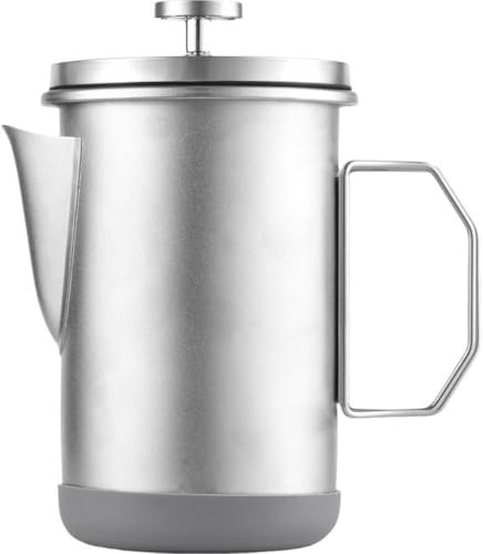 Keuyeo Cafetera Francesa, Cafetera De Acero Inoxidable, Prensa Francesa con, Cafetera Grande para Mantener Café para Hogar