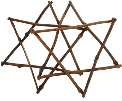EXQUIMEUBLE 2stücke Hängende Hanukkah Dekoration Sternförmige Weinrahmen Für Weihnachts Hochzeitsfeiern Vielseitige Dekorative Ornamente Für Innen Außeneinsätze