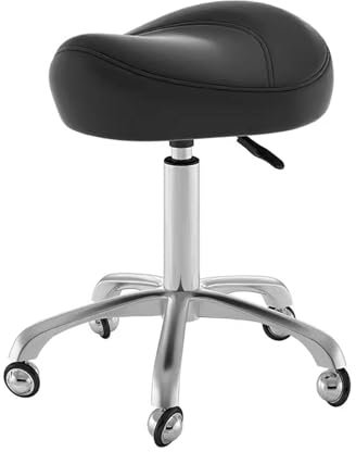 Sattelhocker Rolling Drehstuhl mit Rädern Height verstellbare ergonomische Dental -Sattelstuhl für Hygiene Klinik Salon Tatoo Massage Office