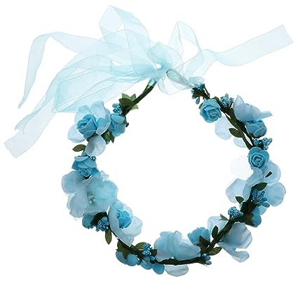 PACKOVE Simuliertes Blume Kranz Stirnband Haarkranz Lebensnahes Girlanden Haarband Für Strand Hochzeit Party Dekoration