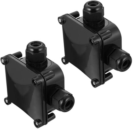 LOPUNER 2pcs Junction Box Way Electrical Connector for Outdoor Use Rated Cable Connection for Street Lamps Garden Lights More Fits Mm² Wires