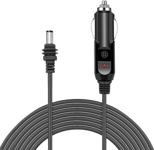 Adaptateur MUNEFE MINI Cable Car, Corde d'alimentation du chargeur de voiture, Cordon d'alimentation Satellite DC pour voitures, camions, bus et bateaux (10m 32.8ft)