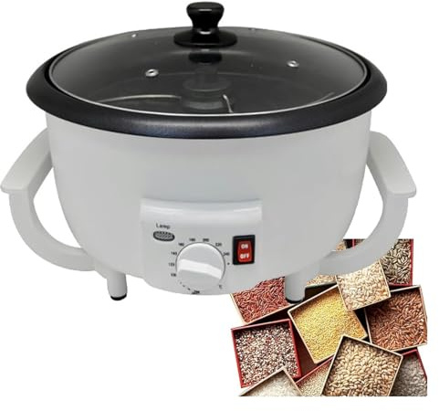 Tostador de Café Eléctrico, Tostadores de café, Cafetera eléctrica con temperatura ajustable y calor uniforme, ideal for preparar café en grano, té y sésamo.