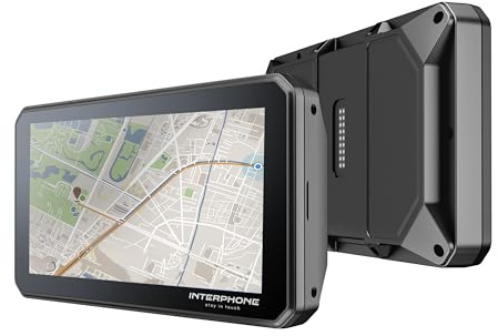 INTERPHONE SYNC55B – Pantalla Inteligente para Moto BMW de 5,5 con Wi-Fi y Bluetooth, Compatible con Apple CarPlay y Android Auto – Válida para el Soporte de Navegador Original BMW