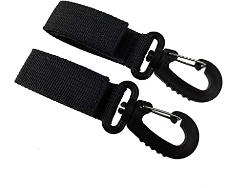 Ganchos organizadores multifuncionales ajustables con clip para liberar tus manos al bolso, bolsas de pañales de compras, gancho portátil, organizador ajustable en S, clip para tu bolsa