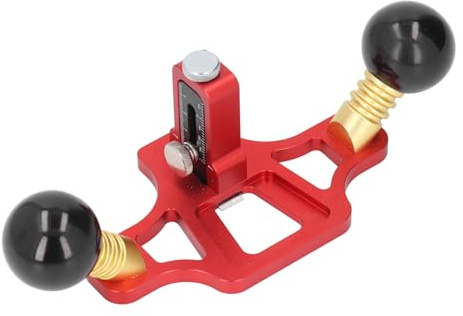 Garosa Router Plane, Adjustable Aluminum Alloy Handheld Grooving Tool with High Carbon Steel Vane/Wing, Compact Planer for Woodworking, Ideal for Trimming and Bottom Cleaning