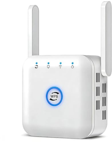 2026 New WiFi Booster, WiFi Extender, WiFi Repeater, Covers Up to 3650 Sq.ft and 45 Devices, Internet Booster - with Ethernet Port, Quick Setup, Home Wireless Signal Booster