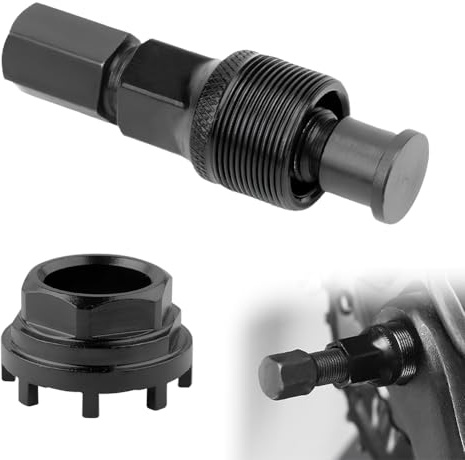 BNGXR Kurbelabzieher Fahrrad Lockring Tool, Kurbel Entferner Fahrrad Kurbelabzieher Universal Tretlager Werkzeug Abzieher Tretkurbelabzieher für Viele Fahrradtypen, Schwarz