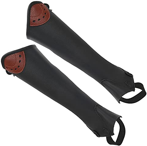OPPWONG Ghette per Bambini, Ghette per Equitazione per Bambini, per Equitazione per Giovani, Design Ergonomico in Super Fibra con Cerniera a Tutta Lunghezza, Chiusura a Scatto sul Fondo, Ideali per