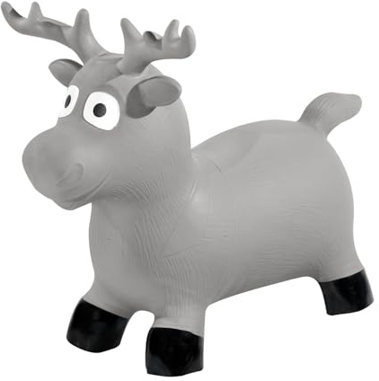 Kindsgut Bouncy Animal Hopper – Inflatable Bouncing Ride-On Toy for Kids & Toddlers Age 2+, Designed in Germany, Indoor & Outdoor, Moose