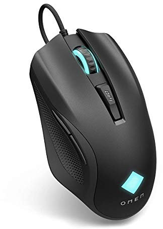 HP Omen Vector Ratón Gaming - (100-16000 PPP, 6 Botones programables,Iluminación LED, Windows 10 y Superior), Color Negro