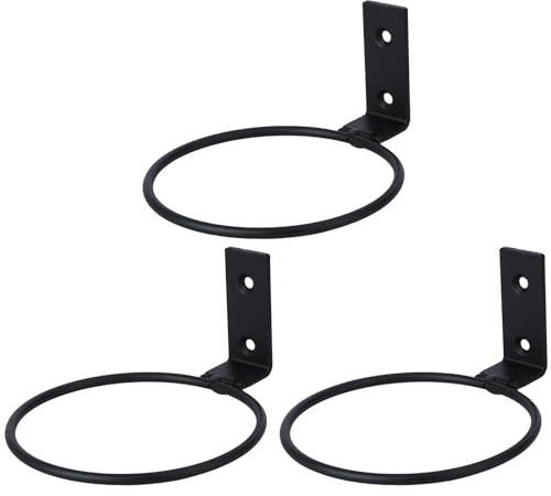 Cabilock 3 Stück Wandmontage-Blumentopf, 10 cm Wand-Pflanzenhalter Wand-Pflanzgefäß-Rack-Halterung Wandmontage-Blumentopf-Halter-Ring für Zuhause, Garten, Balkon