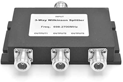 RANGEFUL 3 vías N hembra 50 ohmios WS3W Divisor de señal celular para LTE CDMA GSM 3G 4G 5G señales 698~2700MHz para la señal móvil Booster Repetidor Amplificador