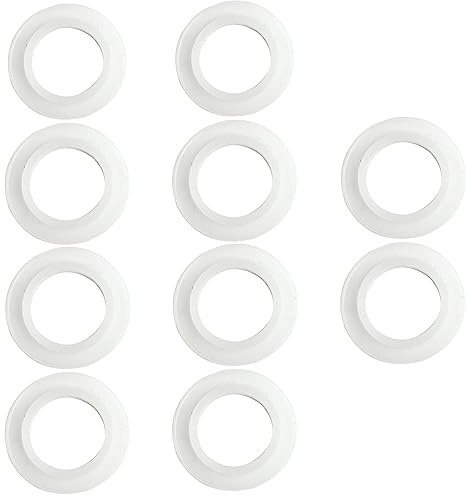 10 juntas de goma de sellado, tapón de baño, tapón de desagüe, arandela de lavabo, anillo de tapón de rebote, ajuste de junta de goma para enchufes de lavabo de metal, 38 x 23,5 mm