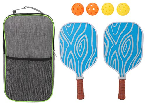 Fiberglas-Pickleball-Paddel-Set, Fiberglas-Oberfläche, Wabenkern-Pickleball-Schläger-Set Mit 4 Bällen, 1 Aufbewahrungstasche Für Sport