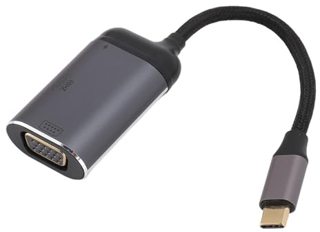 Lazmin112 Adaptateur USB C vers VGA, Adaptateur Multiport USB-C vers HDMI 4K 60Hz, Hub USB C Portable, Prise en Charge 100W PD, pour Téléphone OS X/Win/Android, Ordinateur Portable, Tablette