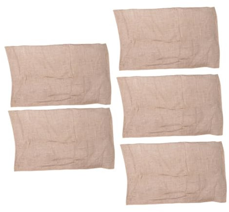 OKUMEYR 5pezzi Sacco Di Juta Intrecciato Per Frutta e Verdura Sacchetto Portaoggetti Per Conservazione Alimentare Resistente All Uso