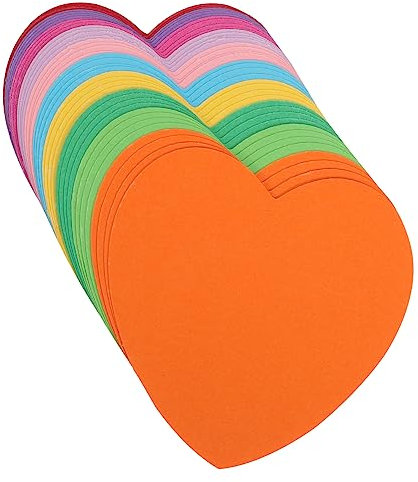 CAXUSD 50stücke Bunte Herzförmige Memo Sticker Notizzettel Selbstklebend Praktisch Buntes Papier Für Schule Büro Und Alltag Zum Beschriften Und Dekorieren